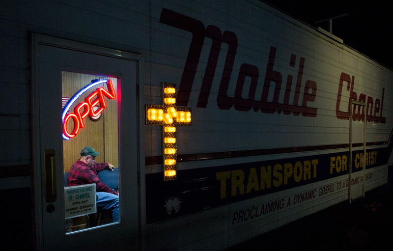 AMERICAN EXPERIENCE WINNER: Photo: Trucker Chapel Credit: ©​Lauren Pond. All rights reserved. Location of photo: Lodi, Ohio.